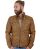Red Bridge Mens Rifle Jacket Faux Leather Jacket Brown