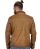 Red Bridge Mens Rifle Jacket Faux Leather Jacket Brown