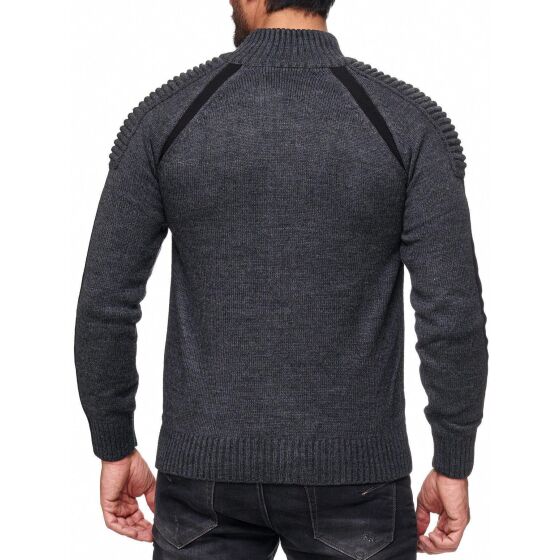 Red Bridge Mens Hero Cardigan Anthracite