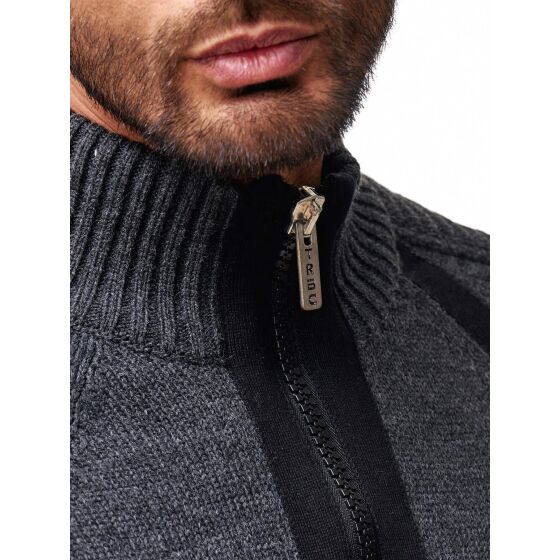 Red Bridge Mens Hero Cardigan Anthracite