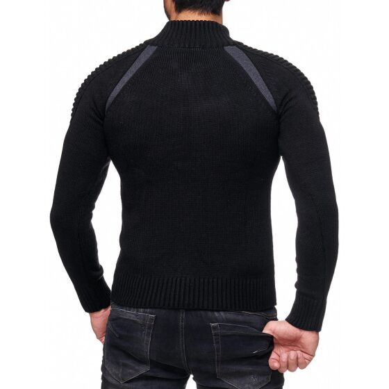 Red Bridge Mens Hero Cardigan Black