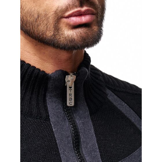 Red Bridge Mens Hero Cardigan Black