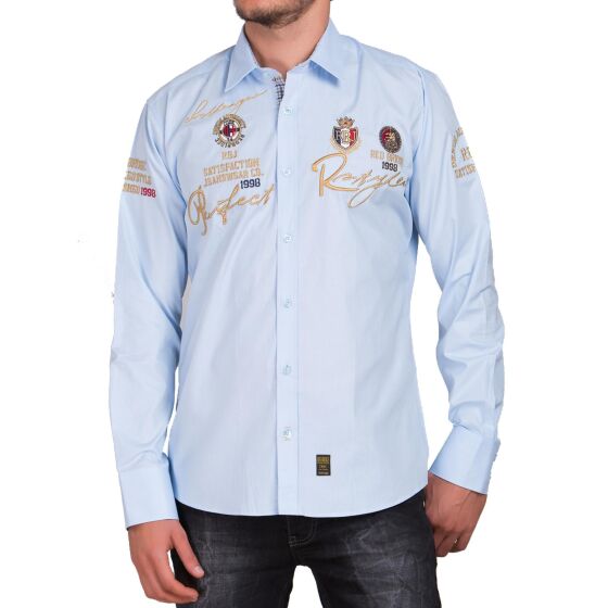 Red Bridge Mens R-Style long-sleeved shirt light blue