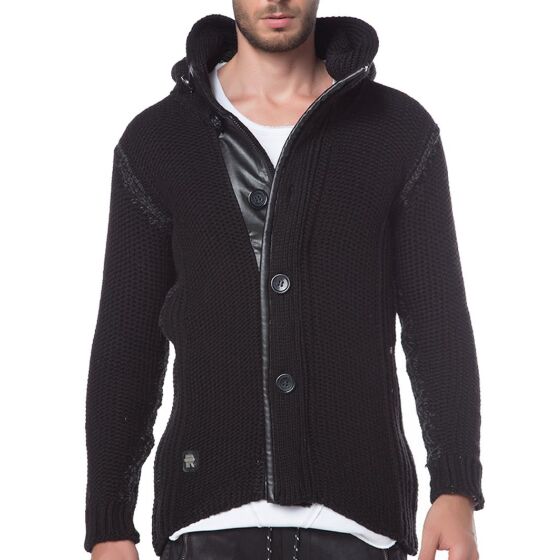 Red Bridge Herren Bay Strickjacke Schwarz