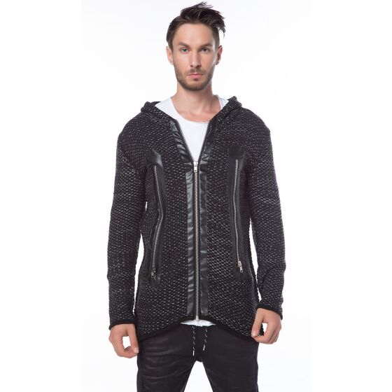 Red Bridge Herren Fly Strickjacke Schwarz