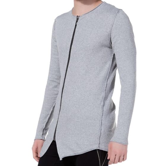 Red Bridge Mens Bar Jacket Jumper Sweatshirt Grey