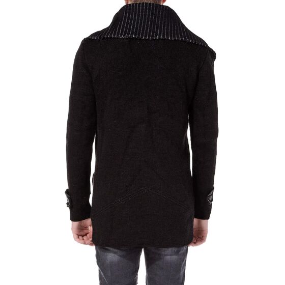 Red Bridge Herren Captain Strickjacke Schwarz