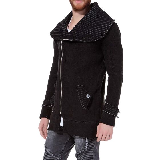 Red Bridge Mens Captain Cardigan Black
