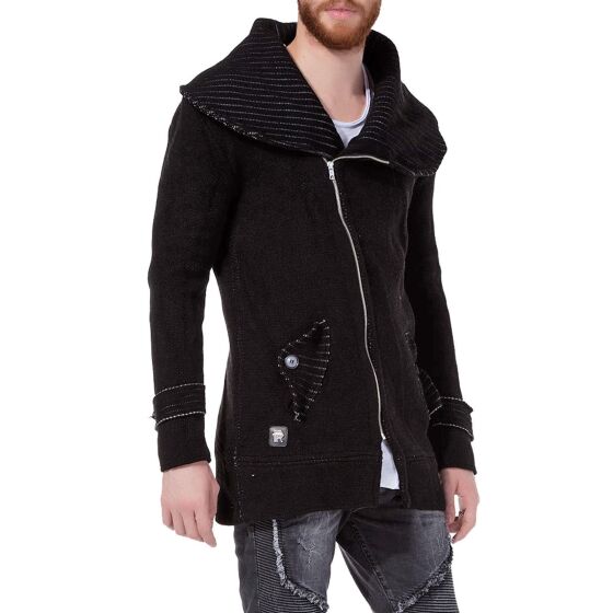 Red Bridge Mens Captain Cardigan Black L