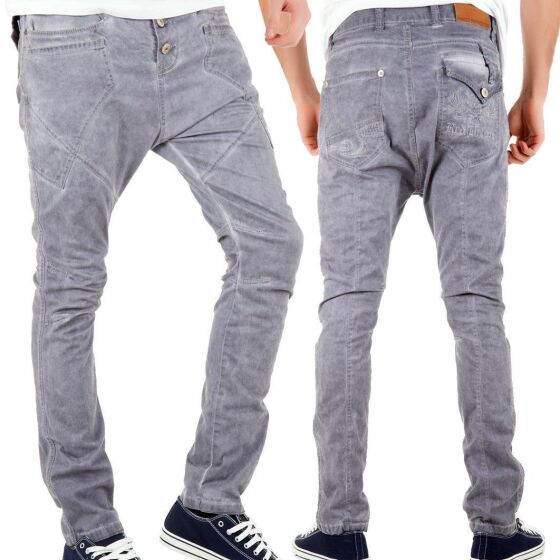 Red Bridge Mens Lounge Jeans Grey