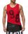 Red Bridge Mens Grounded Tank Top Oversized Red S