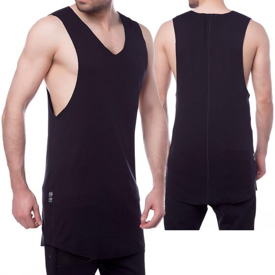 Red Bridge Herren Back Tank Top Oversized Schwarz
