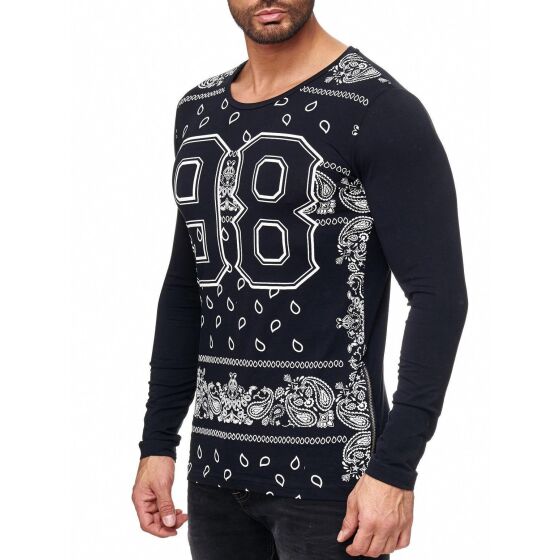 Red Bridge Herren Bandana 98 Sweatshirt Oversized Schwarz