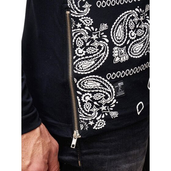 Red Bridge Mens Bandana 98 Sweatshirt Oversized Black