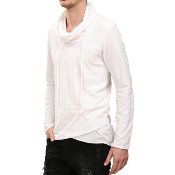 Red Bridge Herren Shawl Wrap Pullover Oversized Weiß