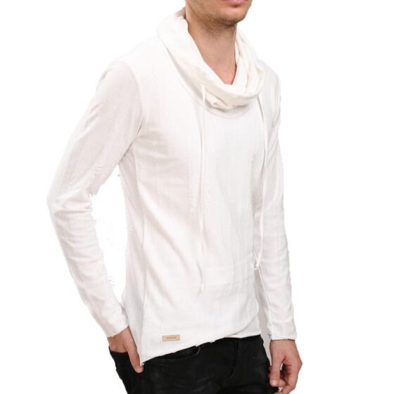 Red Bridge Herren Shawl Wrap Pullover Oversized Weiß