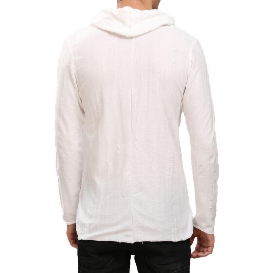 Red Bridge Herren Shawl Wrap Pullover Oversized Weiß