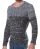 Red Bridge Mens Wrap Low Carb Knit Sweater Anthracite