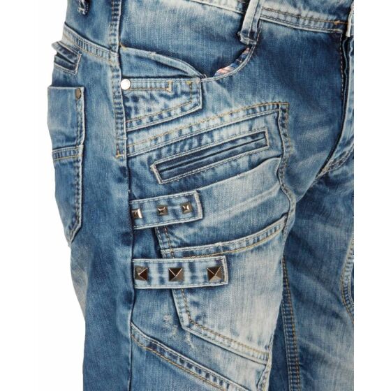 Red Bridge Mens keep back jeans shorts blue