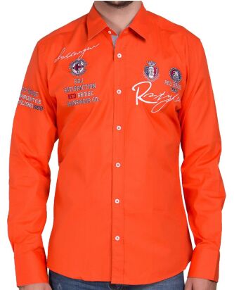 Red Bridge Herren R-Style Design Regular Fit Langarm Hemd...