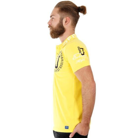Red Bridge Mens Professional Design Polo Shirts Polo T-Shirt Yellow