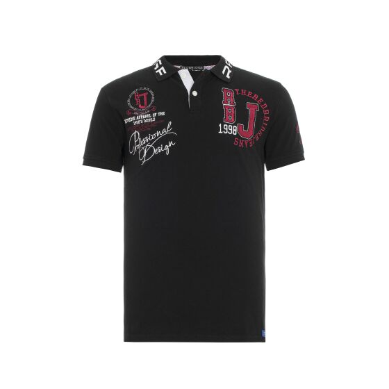 Red Bridge Herren Professionel Design Poloshirts Polo- T-Shirt Black