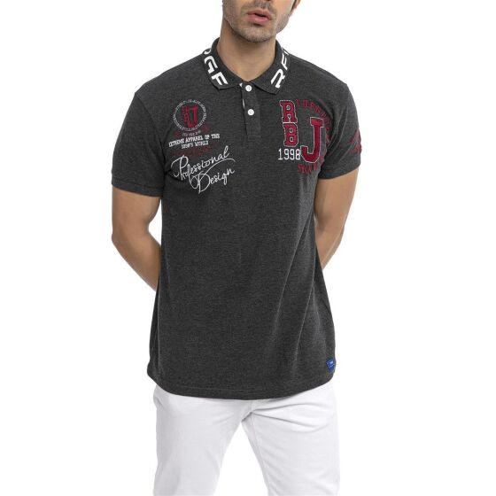 Red Bridge Herren Professionel Design Poloshirts Polo- T-Shirt Black