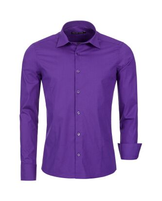 Red Bridge Mens Basic Design Slim Fit Long Sleeve Shirt...