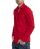 Red Bridge Herren Basic Design Slim Fit Langarm Hemd Rot