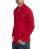 Red Bridge Mens Basic Design Slim Fit Long Sleeve Shirt Red