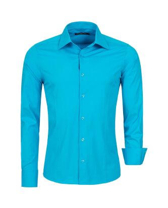 Red Bridge Mens Basic Design Slim Fit Long Sleeve Shirt...