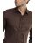 Red Bridge Mens Basic Design Slim Fit Long Sleeve Shirt Brown