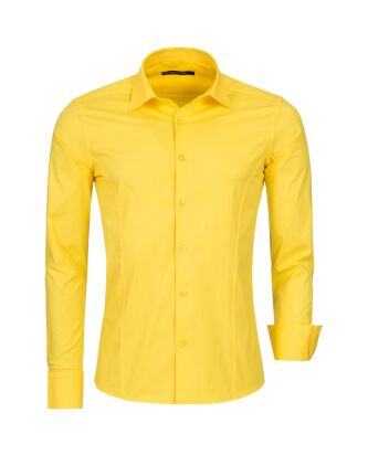 Red Bridge Mens Basic Design Slim Fit Long Sleeve Shirt...