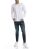 Red Bridge Mens Basic Design Slim Fit Long Sleeve Shirt White