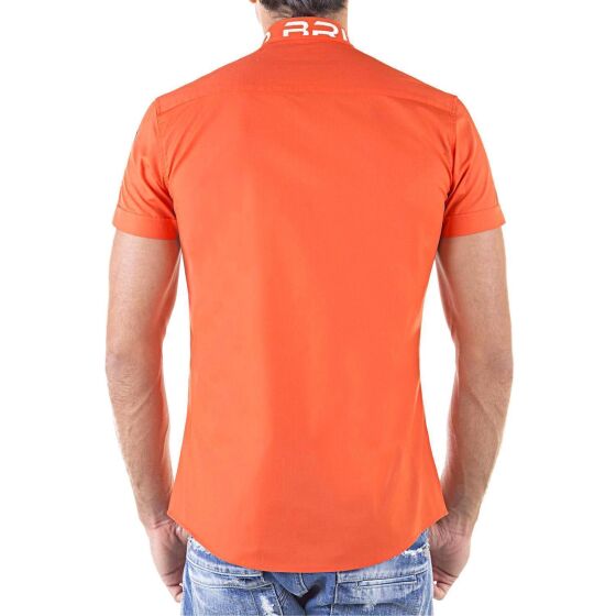 Red Bridge Herren Professionel Design Slim Fit kurzarm Hemd coral