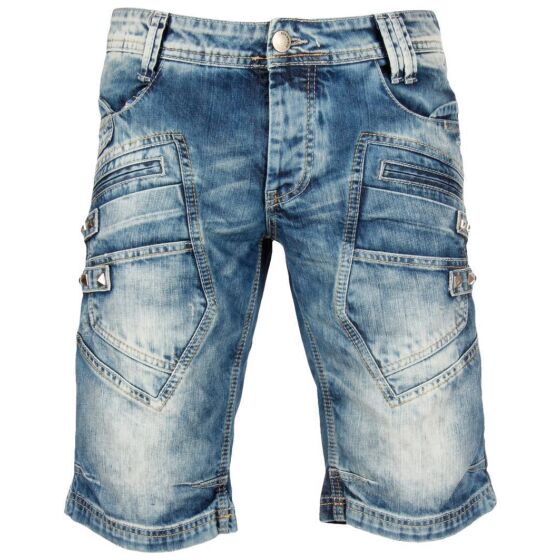 Red Bridge Herren Keep Back Jeans Shorts kurze Hose blau W40