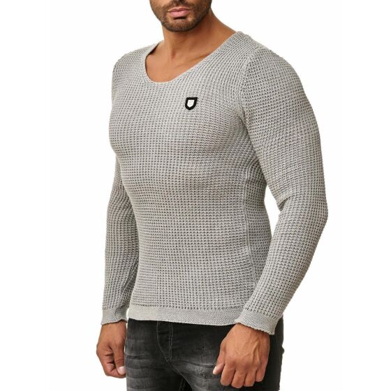 Red Bridge Mens Men of the Year Knit Jumper Jumper Grey