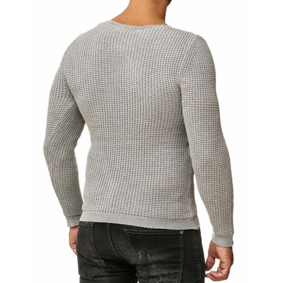 Red Bridge Mens Men of the Year Knit Jumper Jumper Grey