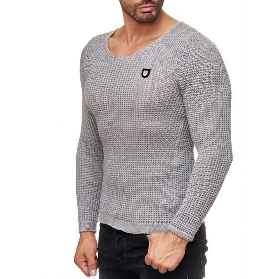 Red Bridge Mens Men of the Year Knit Jumper Jumper Grey