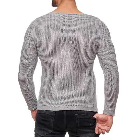 Red Bridge Mens Men of the Year Knit Jumper Jumper Grey