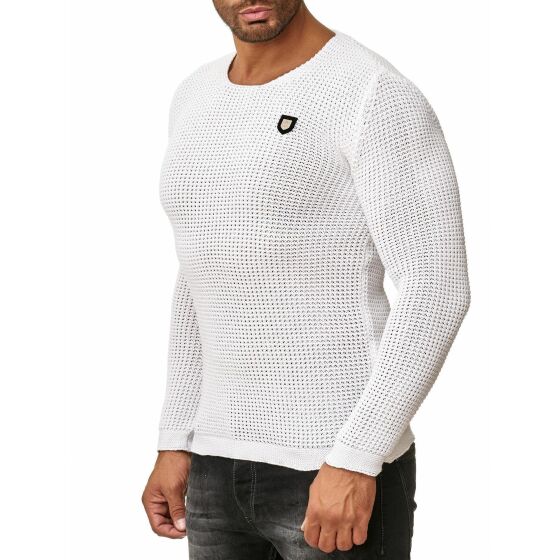 Red Bridge Mens Men of the Year Knit Jumper Jumper White