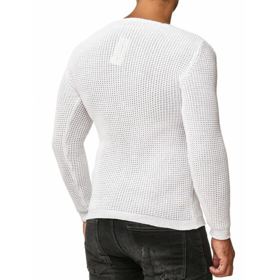Red Bridge Mens Men of the Year Knit Jumper Jumper White