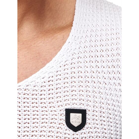 Red Bridge Mens Men of the Year Knit Jumper Jumper White