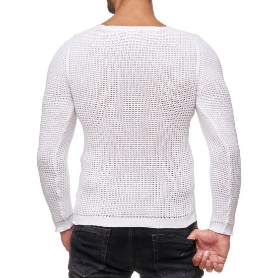 Red Bridge Herren Men of the Year Strickpullover Pullover weiss