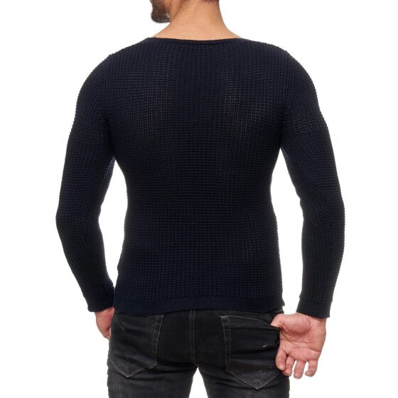 Red Bridge Mens Men of the Year Knit Jumper Jumper Dark Blue