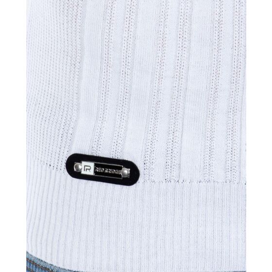 Red Bridge Herren Laid Back Strickpullover Pullover weiss