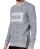 Red Bridge Mens Jumper Born to be Famous Grey