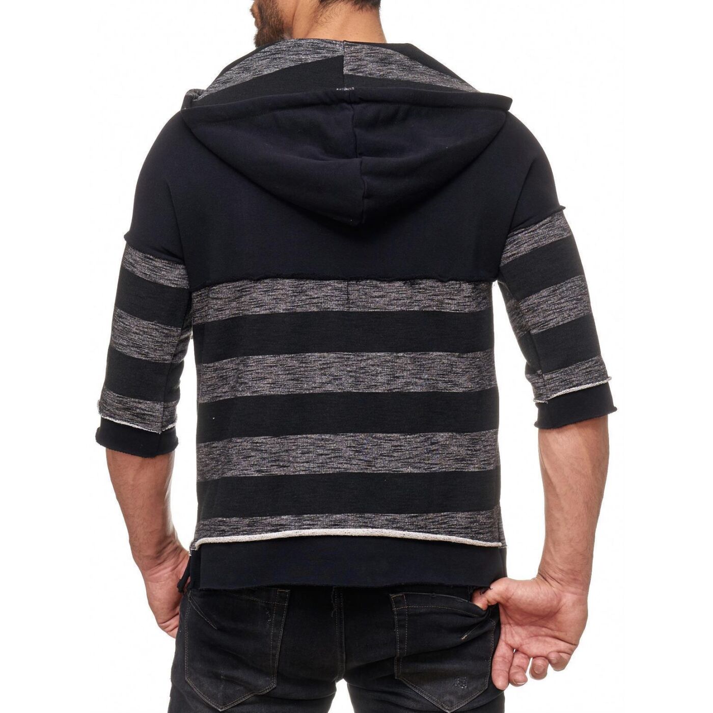 asymmetrical hooded sweatshirt