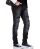 Red Bridge Herren Cut Lines Röhrenjeans Jeans Pants Denim Schwarz