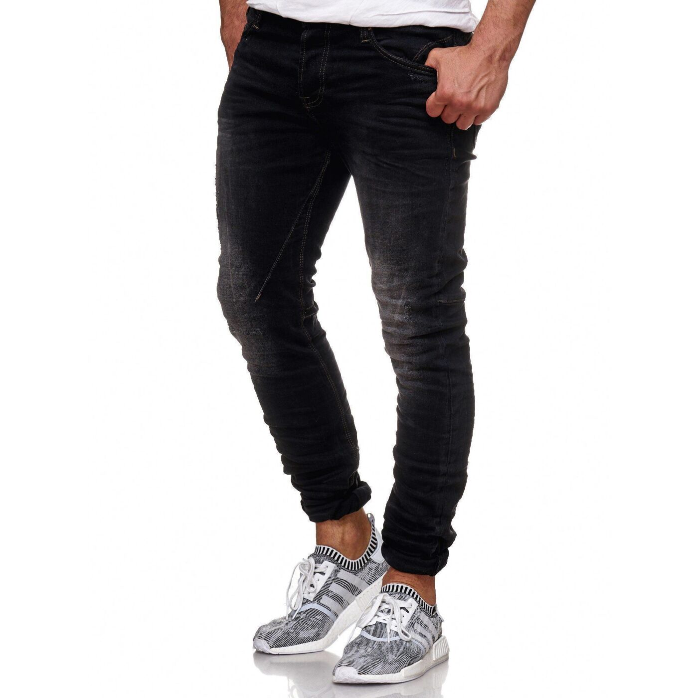 slim fit jeans herren schwarz